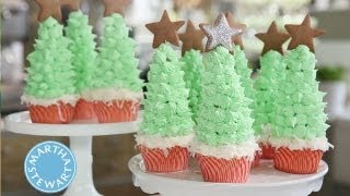 Christmas Cupcakes ⎢Martha Stewart [upl. by Annaul238]