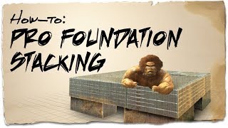 How to stack up to 6 foundations on a PvP base  ARK Survival Evolved  Building Tips [upl. by Bourgeois]