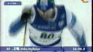 1999 WSC Ramsau 10km C MYLLYLAE STADLOBER HJELMESET [upl. by Chandal]