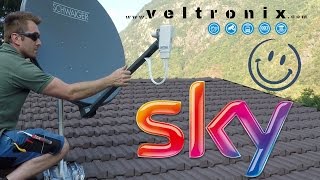 Come montare un antenna parabolica per MySky sul tetto  Soluzione per problemi di ricezione [upl. by Kesley]