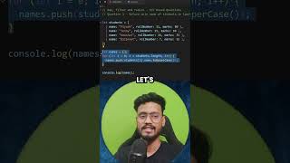 Using map to return all names in capital 🔥 javascript javascriptinterview [upl. by Adnilrem351]