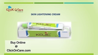 Kojic Skin Lightening Cream  ClickOnCarecom [upl. by Amein767]