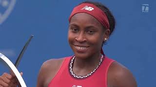 Coco Gauff vs Maria Sakkari 2023 Washington Final  Trophy Ceremony [upl. by Chaffin433]