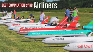 BEST COMPILATION of RC AIRLINERS [upl. by Aillij614]