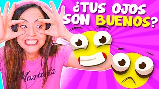 TEST DE VISION 🧐 Qué tan Buenos son tus Ojos 😅 Sandra Cires Play [upl. by Strander956]