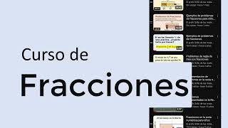 Curso para aprender fracciones [upl. by Yekcor]