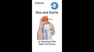 Tip 8 Cleaning Fiber Optic Endfaces  Use Optical Grade Cleaning Fluids shorts [upl. by Mikel]