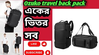 Ozuko 9326 Mochila Antirrobo Camping Hombre Gym Hiking Backpack Bag Sneaker Luggage [upl. by Dnomyad]