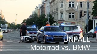 MOTORRAD vs BMW  Unfall  WIEN [upl. by Kragh]