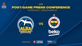 Press Conference ALBA BERLIN  Fenerbahçe Istanbul [upl. by Oigufer]