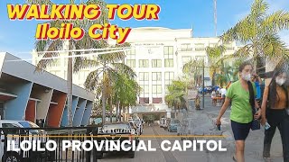 walkingaround4k  WALKING TOUR IN THE CITY OF ILOILO FEATURING THEIR PROVINCIAL CAPITOL [upl. by Enasus]