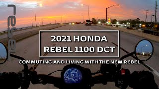 REBEL1100 2021 Honda Rebel 1100 DCT  Full day commute minimal editing and RAW audio [upl. by Odrude]