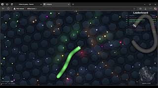 slither io noob gameplay [upl. by Pandolfi573]