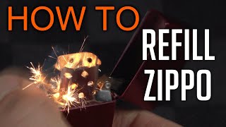 How to refill Zippo Lighter [upl. by Refotsirhc]