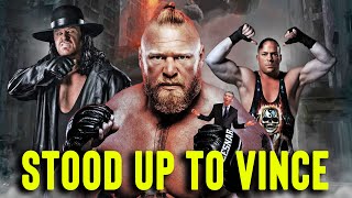 10 WWE Superstars Who Bravely Stood Up to Vince McMahon [upl. by Stoffel]