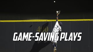 MLB  GameSaving Plays [upl. by Enylrac]