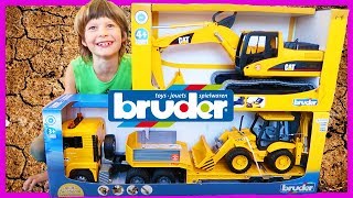 Bruder JCB Backhoe or Excavator Which Construction Truck Should We Get [upl. by Gerita713]