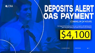 DEPOSIT ALERT 4100 OAS Payment Coming in 24 Hours For low Income Canada Seniors [upl. by Yesrod]