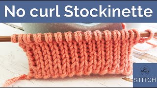 A new no curl version of the Stockinette Stocking stitch knitting pattern  So Woolly [upl. by Whitcher]