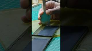 New wallet design madeintheusa craftedleather bifoldwallet wallet satisfying asmr leather [upl. by Mashe]