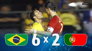 Brasil 6 x 2 Portugal Kaká x C Ronaldo ● 2008 Friendly Extended Goals amp Highlights HD [upl. by Bessy796]