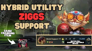 WILD RIFT  BEST BUILD FOR ZIGGS SUPPORT  SUPPORT GUIDE amp GAMEPLAY [upl. by Nyrak]