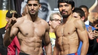 Manny Pacquiao vs Amir Khan [upl. by Ebbarta675]