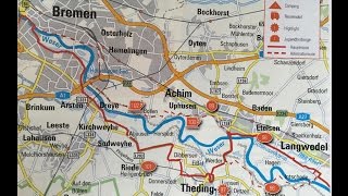 Radtour Weserradweg Verden  Bremen [upl. by Attenreb]