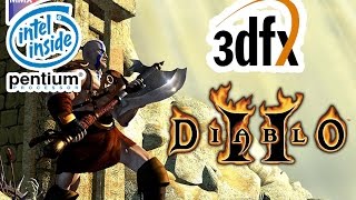 3Dfx Voodoo 2 Diablo II LoD on Pentium 1 [upl. by Ateuqram]