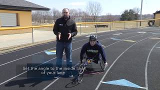 Wheelchair Racing  Setting the Compensator [upl. by Hokanson]