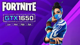 Fortnite Test in GTX 1650  i5 9400F 1080p Low Med High Epic Settings in 2024 [upl. by Larry]