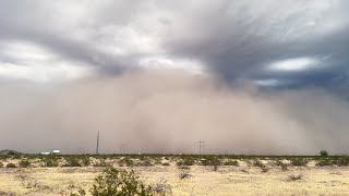 Haboob Causes NearZero Visibility on I10 South of Phoenix AZ  July 14 2024 [upl. by Way165]