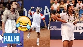 M Bahrami And Y Noah Funniest Moments  Tennis ATP WTA [upl. by Aissej]