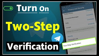 How to Turn On TwoStep Verification on Telegram  Enable Two Step Verification on Telegram [upl. by Nnaeirrac469]