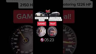 Nissan R35 GTR 2150 HP vs VW Golf 2 MK2 1226 HP acceleration [upl. by Edee366]