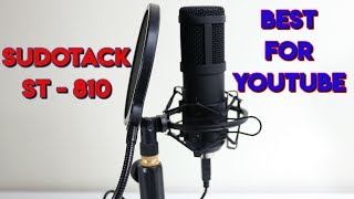 Best Budget Microphone SUDOTACK ST  810 Unboxing amp Review [upl. by Griz]