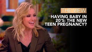 Having Baby In 20s The New Teen Pregnancy  The View [upl. by Stubstad479]