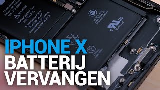 iPhone X batterij vervangen  Fixjenl [upl. by Dorisa]