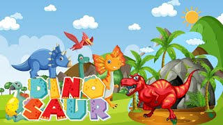 Dinosauri per bambini  canzoni per bambini  10 dinosauri🦖 [upl. by Evilc]