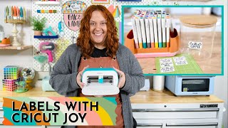 How To Make Labels With Cricut Joy [upl. by Yeclek]