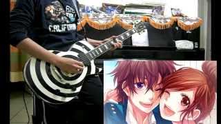 TAB【HoneyWorks 】GUMI  ┗∵┓病名恋ワズライ 弾いてみた guitar cover [upl. by Nalor26]