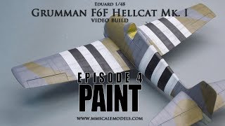 148 F6F3 MkI Hellcat scale model step by step build  Ep4  Paint [upl. by Tullius]