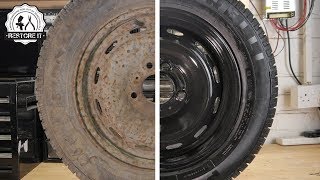 Super Rusty Spare Wheel Restoration [upl. by Sabina]