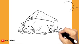 How to Draw Rocks [upl. by Lleraj]