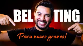 Como fazer BELTING em vozes GRAVES [upl. by Inanuah840]