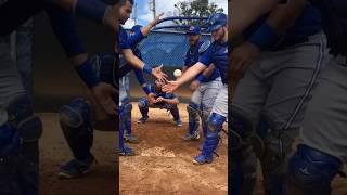 Funny catcher drill 😂 baseball [upl. by Yrem]