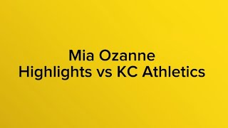 Mia Ozanne Highlights vs KC Athletics ECNL [upl. by Aim]