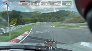 Porsche 718 Spyder chasing 9912 Gt3RS on the Nordschleife  723 BTG [upl. by Gwenny]