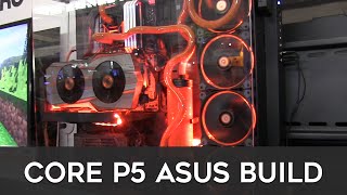 Thermaltake Core P5 ASUS Gaming PC Build [upl. by Cowey]