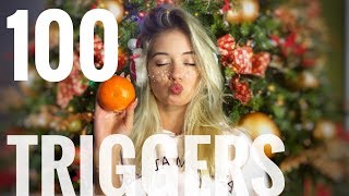 🎄ASMR 100 TRIGGERS in 2 minutes 🌙✨ АСМР 100 ТРИГГЕРОВ за 2 МИНУТ 😴 [upl. by Anelah]